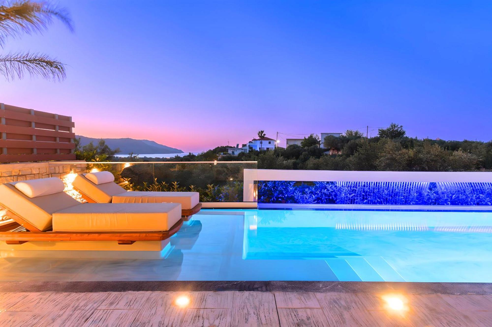 Minoas Villas Heated Pool Kournás Esterno foto