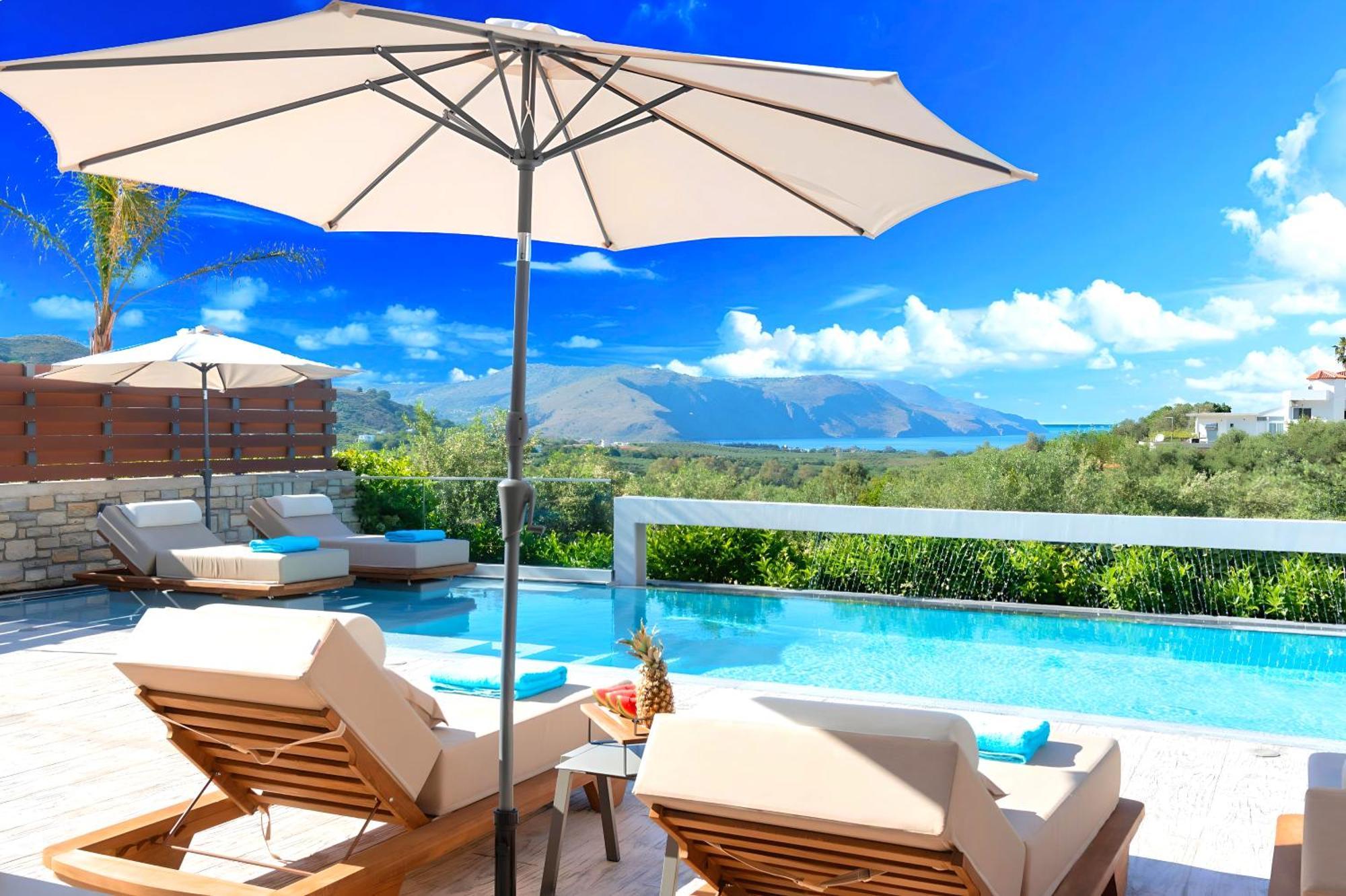 Minoas Villas Heated Pool Kournás Esterno foto